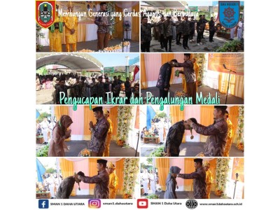 Pengucapan Ikrarn dan Pengalungan Medali