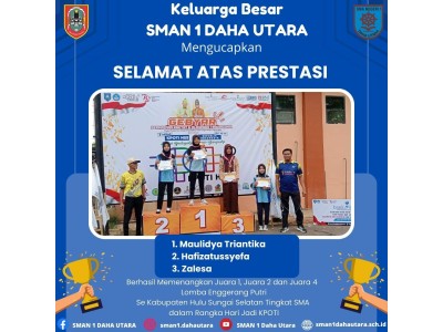 Juara Enggrang Putri Tingkat SMA Se Kabupaten HSS