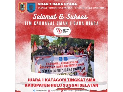 Juara 1 Karnaval Kemerdekaan HUT RI 79 Kab HSS 2024