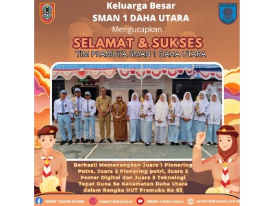 Juara Lomba dalam rangka HUT Pramuka 2024